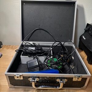 Dragonhawk Tattoo Kit Power Supply MAST Rotary Pen & Coil Machine &Case Untested